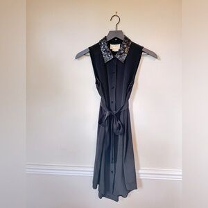 Kate Spade button down, black silk dress